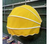 Tenda parasole per esterni, 140 cm, impermeabile, per porte e finestre, ombrello portatile per patio, balcone, ombra pieghevole, copertura per tetto a cupola, installazione manuale