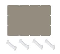 Tenda parasole per esterni, 180 x 190 cm, resistente alle intemperie, senza fori, per giardino, balcone, terrazza, colore: cachi