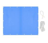 Tenda parasole per esterni, 2,5 x 3,2 m, traspirante, rettangolare, per giardino, patio e cortile, copertura resistente ai raggi UV, colore blu, perfetta per il relax all'aperto