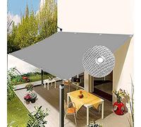 Tenda parasole per esterni, 2 x 3,6 m, traspirante, per balcone e giardino, include 1 corda da 5 m, colore grigio, perfetta per patio e spazi esterni