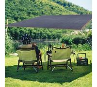 Tenda parasole per esterni, 4 x 5, 3 x 4, 2 x 3, resistente ai raggi UV, con occhielli, a prova di umidità, con corda inclusa, ideale per balcone, patio, giardino e spazi esterni.