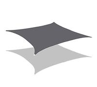 Tenda parasole per esterni, 4 x 5 m, resistente, rettangolare, impermeabile, per patio, giardino, all'aperto, ristorante, cortile (grigio)