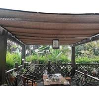 Tenda parasole per esterni, 5 x 6 m, colore marrone, per patio, giardino, terrazza e piscina, copertura impermeabile per la massima protezione solare