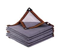 Tenda parasole per esterni, 500 x 500 cm, resistente ai raggi UV, in tessuto con occhielli, ideale per terrazze, piscine, serre e protezione delle piante