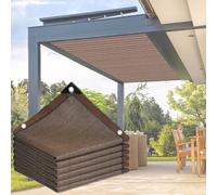 Tenda parasole per esterni, in tessuto con occhielli, per pergola, per la privacy, per balconi, serre, terrazze e orti (8 x 10 m)