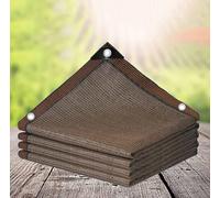 Tenda parasole per esterni marrone, 6 x 6 m, resistente, per patio, terrazza e giardino, copertura perfetta per la protezione del ponte e del cortile