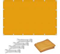Tenda parasole per esterni, protezione UV, 2,1 x 2,1 m, resistente alle intemperie, antiruggine, con occhielli e cordini, per giardino e pergola, parasole anti-invecchiamento