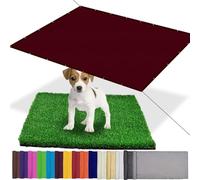 Tenda parasole per esterni, protezione UV, 400 x 550 cm, impermeabile, in poliestere, per terrazze, balconi e giardini, colore vino rosso