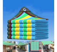 Tenda parasole per esterni, resistente ai raggi UV, per giardino e terrazza, 7,9 x 14,9 m, in tessuto con occhielli, tenda da tetto resistente per ombreggiatura delle piante e protezione del patio