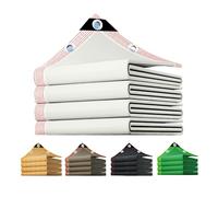 Tenda parasole per esterni, rettangolare, multicolore, 3 x 4 m, 3 x 4 x 4 m, facile da piegare e traspirante, con corda inclusa, per patio, giardino, terrazza (bianco, 2 x 8 m)