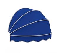 Tenda parasole pieghevole con protezione UV per porte e finestre, 78,7 cm, blu, resistente alle intemperie, per balcone, design elegante a cupola, facile installazione