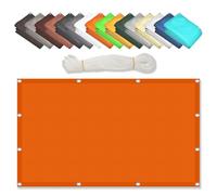 Tenda parasole quadrata impermeabile, 2,3 x 2,9 m, protezione UV al 98%, resistente agli strappi, resistente alle intemperie, colore verde, disponibile in varie misure, con corde di tensione, per