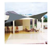 Tenda parasole quadrata impermeabile, 2 x 2 m, protezione UV 98%, per esterni, giardino, patio e balcone, colore grigio, con corde di montaggio per una maggiore sicurezza solare