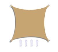 Tenda parasole quadrata impermeabile, 4 m x 4 m, blocco UV al 95%, baldacchino per esterni, per giardino, patio, cortile, feste e protezione dalla sabbia, con corda inclusa, parasole resistente ed