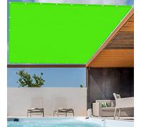 Tenda parasole quadrata per esterni, 6,5 x 7 m, resistente, per giardino, cortile e campeggio, corda inclusa, perfetta per feste, relax ed eventi, colore verde chiaro