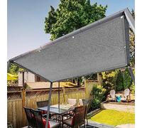 Tenda parasole quadrata resistente, 2,8 x 3,5 m, resistente alle intemperie, con occhielli, per patio e giardino, ideale per proteggere dal sole, colore: grigio