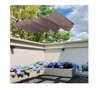 Tenda parasole regolabile a forma di U, resistente ai raggi UV, protezione solare esterna, elegante copertura filtrante per la luce, 3 m x 6 m, per patio, giardino, terrazza