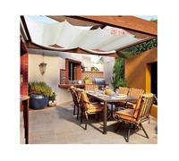 Tenda parasole regolabile con blocco UV per patio e giardino, resistente alle intemperie, 2 m x 10 m, ideale per una maggiore vita all'aperto