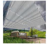 Tenda parasole regolabile, set per pergola, retrattile, protezione solare per esterni per patio e giardino, tetto ventilato, 1,7 x 6 m (larghezza x lunghezza x altezza)