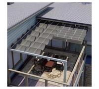 Tenda parasole resistente ai raggi UV, con kit di montaggio, per esterni, patio, giardino, terrazza, rete parasole ventilata, 0,8 x 4 m, per una protezione solare superiore