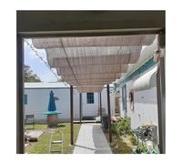 Tenda parasole retrattile, 1,8 m x 13 m, protezione UV, parasole per esterni, design resistente al vento, sicura contro la caduta di oggetti, perfetta per terrazze e giardini