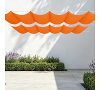 Tenda Parasole Retrattile 200 x 560 cm Impermeabile Vele Parasole da Esterno con Occhielli Resistente per Esterno, Terrazzo, Giardino, Balcone, Patio, Arancione