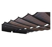 Tenda Parasole Retrattile 95% HDPE Fabric Retractable Wave Sun Shade Net Garden Pergola Swimming Pool Shading Sails Sliding Canopy(Coffee,1mx4m)