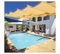 Tenda parasole retrattile a forma di onda per pergola, resistente ai raggi UV, per patio, giardino e veranda, soluzione perfetta per l'ombra esterna