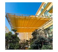 Tenda parasole retrattile a forma di U, 1,5 m x 15 m, per esterni e pergola, telescopica, per la protezione del patio e del giardino.
