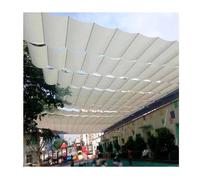 Tenda parasole retrattile a forma di U - copertura impermeabile a forma di U per terrazzo, cortile e tenda da sole per portico, soluzione ombreggiante regolabile da 0,8 x 3 m