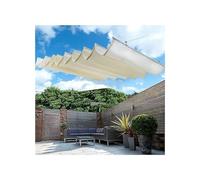 Tenda parasole retrattile a forma di U, copertura impermeabile per la massima protezione dai raggi UV, copertura in rete ondulata per esterni per balcone e terrazza