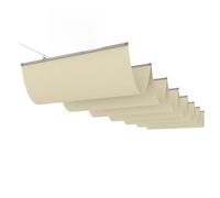 Tenda parasole retrattile a forma di U, copertura per pergola da esterno, perfetta per giardino, patio, terrazza, cortile, protezione UV, facile installazione, resistente alle intemperie