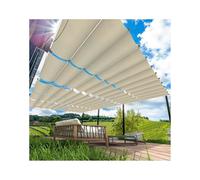 Tenda parasole retrattile a forma di U, di alta qualità, per pergola, 0,4 x 3 m, copertura per baldacchino da esterno, ottima qualità e sensazione al tatto, protezione dai raggi UV, facile da