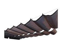 Tenda parasole retrattile a forma di U per esterni, resistente ai raggi UV, in HDPE, per protezione solare, ventilazione del tetto della pergola (dimensioni: W)
