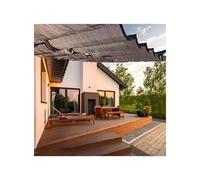 Tenda parasole retrattile a forma di U, per patio esterno, 1 m x 1 m, protezione UV durevole, facile installazione, perfetta per giardini e terrazze