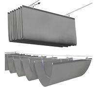 Tenda parasole retrattile a forma di U per patio, terrazza, tenda, cortile e gazebo, facile da installare con kit di montaggio, soluzione perfetta per la protezione solare esterna