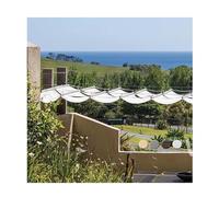 Tenda parasole retrattile a forma di U, personalizzabile, per esterni, per terrazze e tetti, resistente, 2,6 m x 3 m (larghezza x lunghezza)