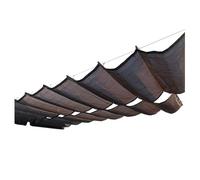 Tenda parasole retrattile a forma di U, protezione UV, per esterni, pergola, patio, giardino, facile installazione, isolante, 8 m x 0,8 m