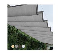 Tenda parasole retrattile a onde 2,5 x 20 m, copertura per gazebo, patio, giardino, facile da installare, rete ombreggiante per spazi esterni