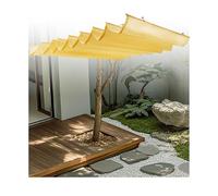 Tenda parasole retrattile a vela, 2,8 m x 14 m, impermeabile, per giardini, gazebo e feste barbecue, design con corda antiscivolo regolabile per la massima copertura