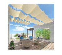 Tenda parasole retrattile a vela, protezione UV, copertura a forma di U, 1,7 m x 10 m, perfetta protezione dal sole per esterni per terrazze e terrazze