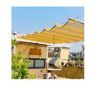 Tenda parasole retrattile con blocco UV, copertura per esterni, multiuso, con kit di montaggio, ideale per verande e terrazze