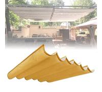 Tenda parasole retrattile con kit di installazione, 1,5 x 7 m, colore marrone, ideale per terrazze, balconi e giardini, protezione UV e facile installazione
