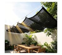 Tenda parasole retrattile, design ondulato, copertura per pergola, a forma di U, per esterni, adatta a 1,7 x 18 m