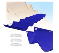 Tenda parasole retrattile impermeabile 1,5 x 5 m, blocco UV, traspirante, per esterni, patio, giardino, feste, baldacchino di raffreddamento rettangolare blu scuro