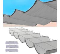 Tenda parasole retrattile impermeabile, 2,5 x 11 m, per patio, pergola, protezione dai raggi UV, copertura regolabile per giardino e terrazza