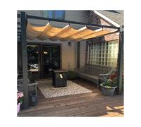Tenda parasole retrattile impermeabile 2,8 m x 12 m, tettoia flessibile per copertura delle piante, dissipazione del calore estiva e soluzioni di raffreddamento all'aperto.