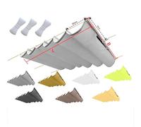 Tenda parasole retrattile, impermeabile, con occhielli, tenda da balcone con corda, ideale per patio, piscina e terrazza, colore grigio, 1,5 x 15 m