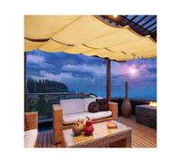 Tenda parasole retrattile, impermeabile, flessibile, per proteggere la privacy in giardino, balcone, campeggio o piscina