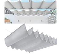 Tenda parasole retrattile, impermeabile, in poliestere, per patio, terrazza, posto auto coperto, protezione UV, copertura resistente al vento, facile da installare